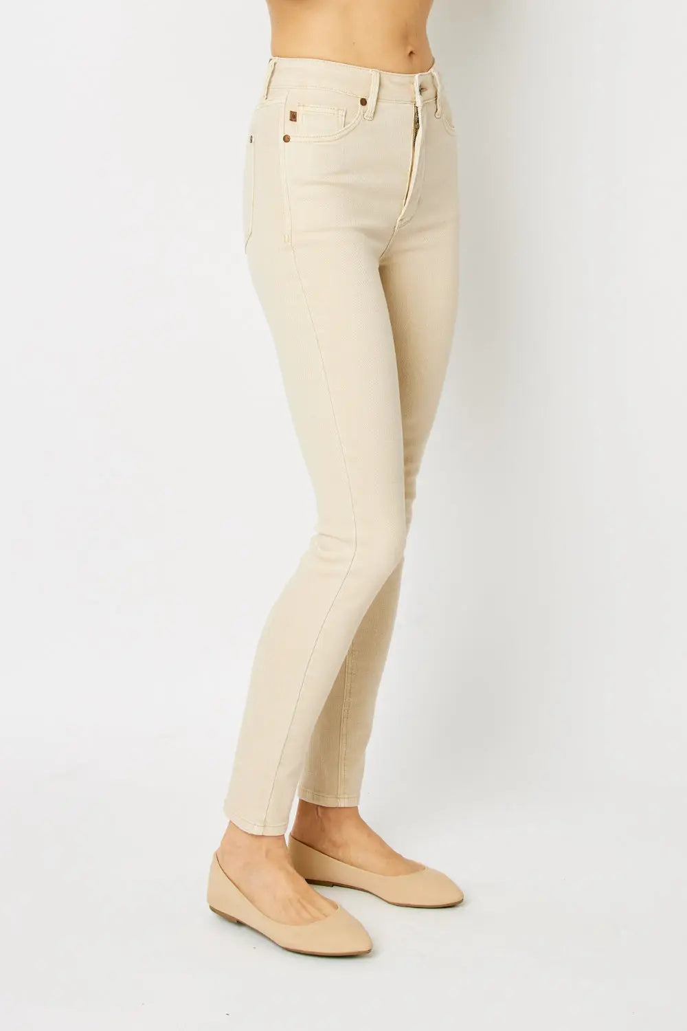 Judy Blue Full Size Garment Dyed Tummy Control Skinny Jeans - Image 7