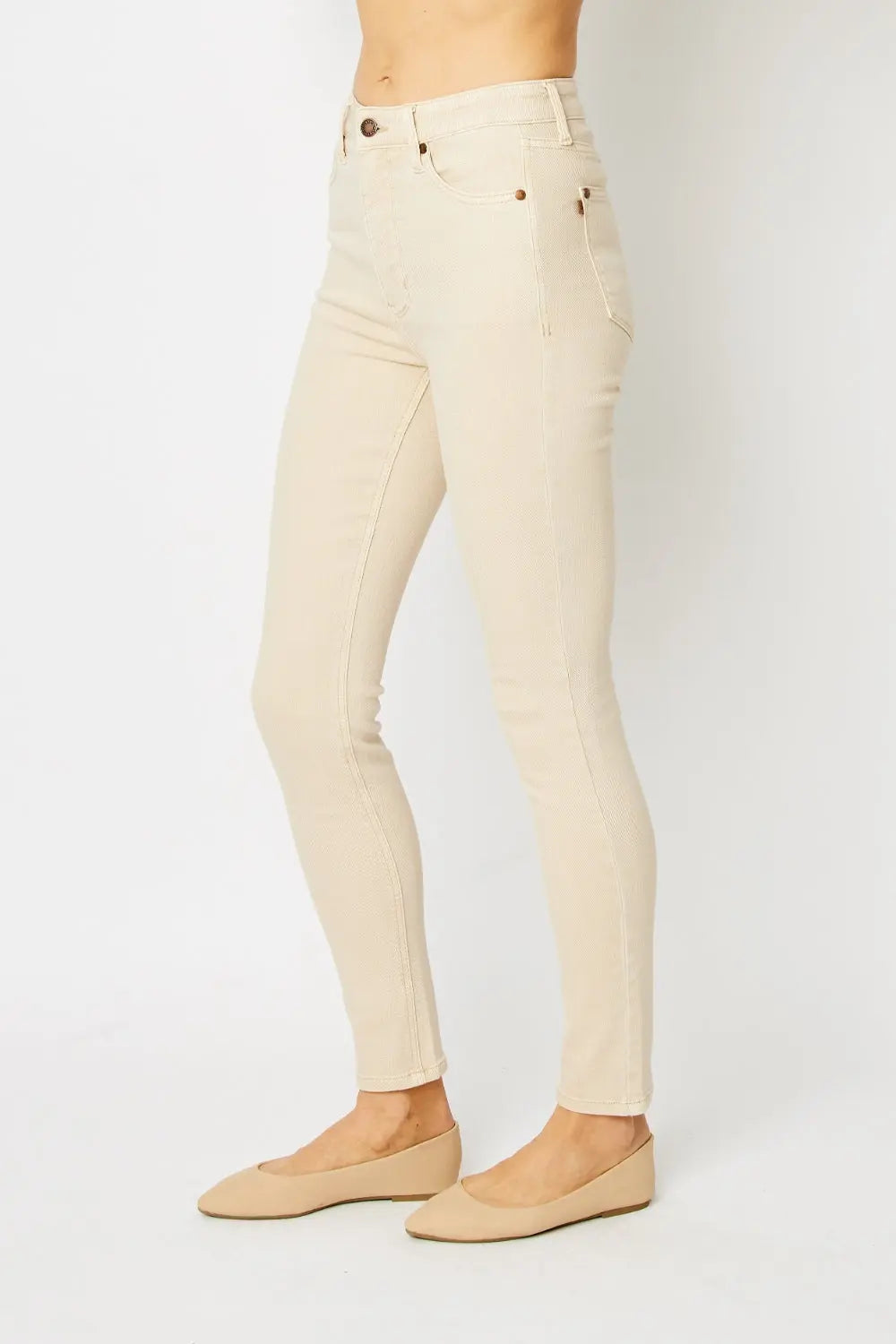 Judy Blue Full Size Garment Dyed Tummy Control Skinny Jeans - Image 6