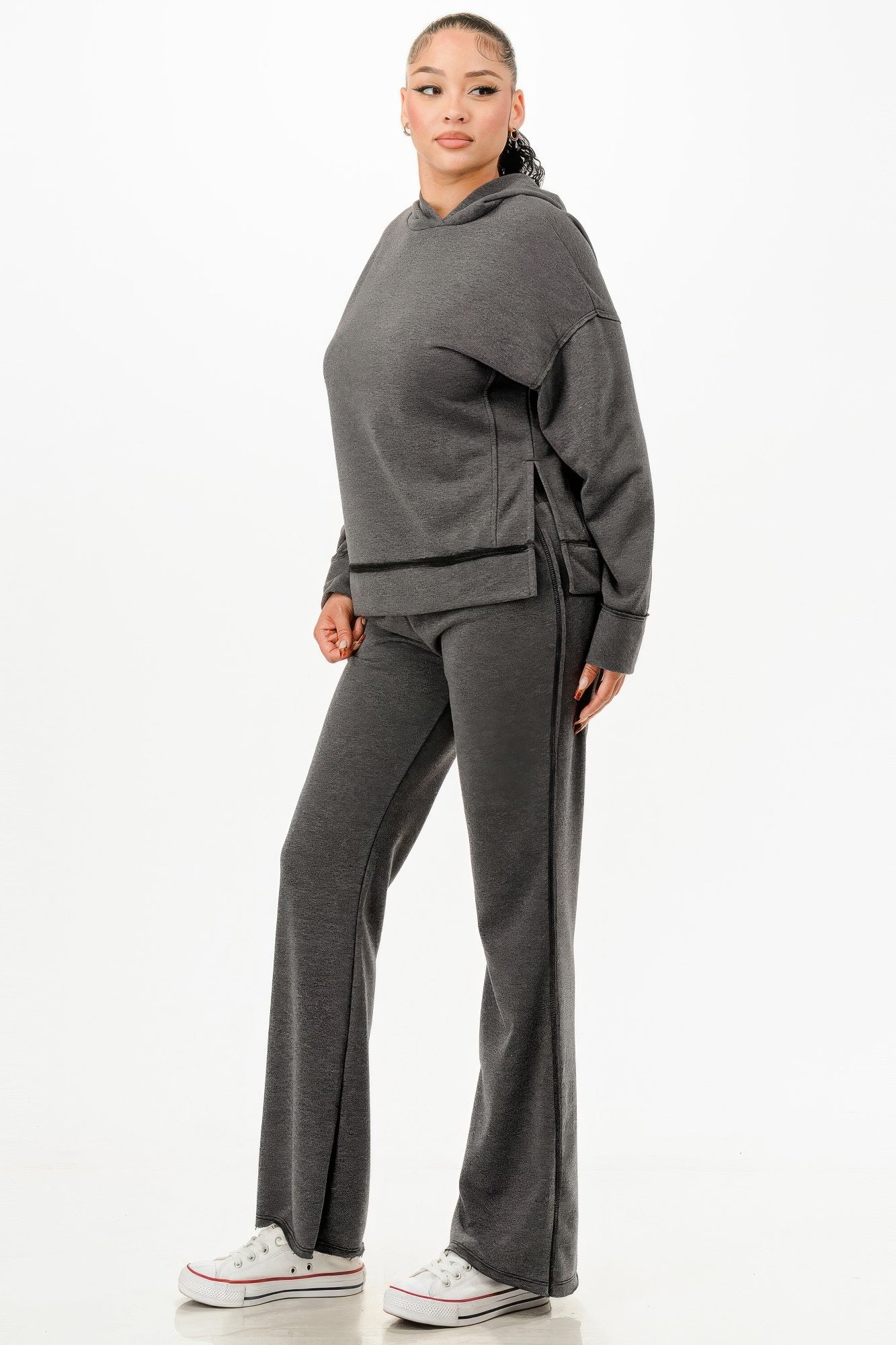 Washed Sweat Two-piece Set - Image 2