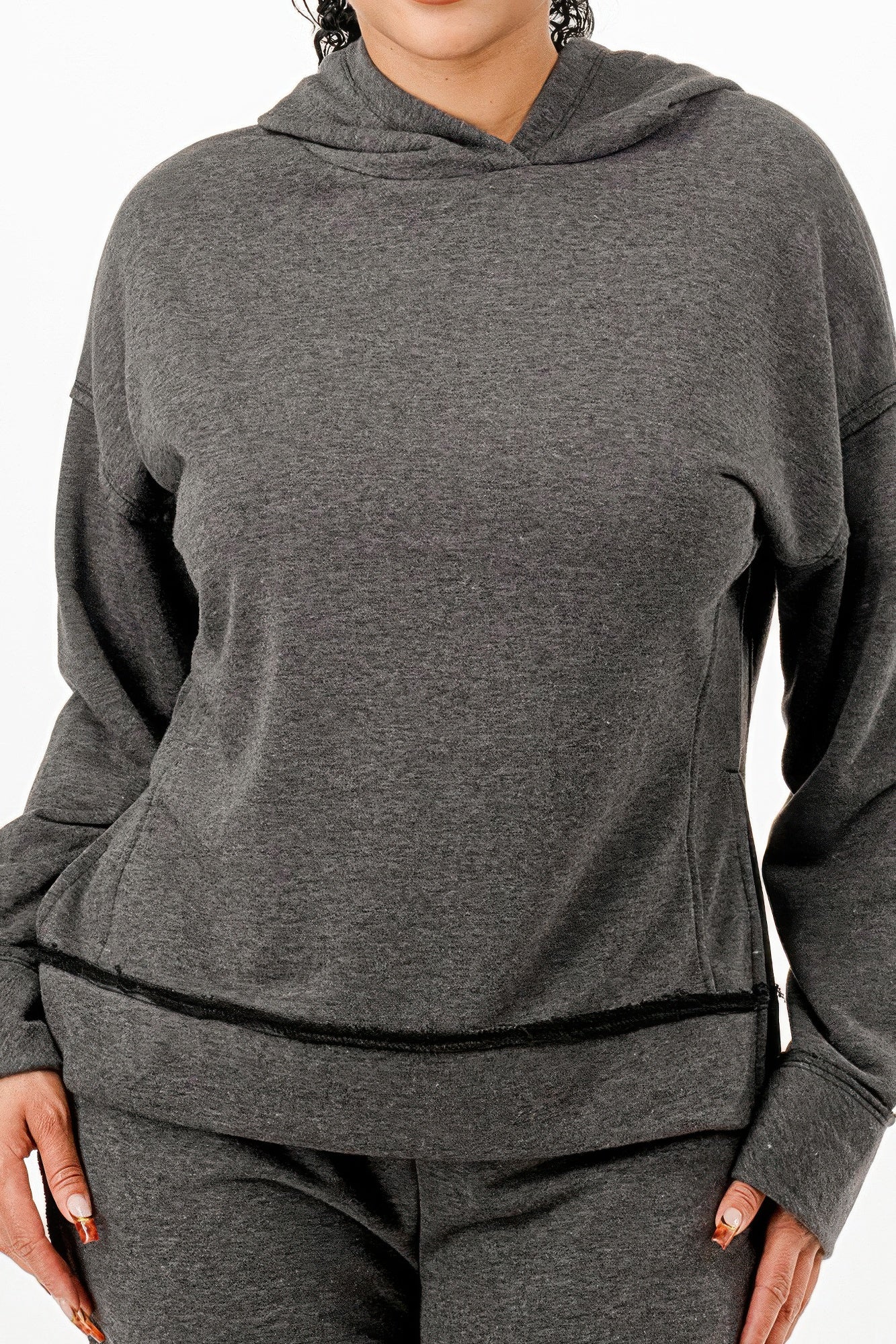 Washed Sweat Two-piece Set - Image 3