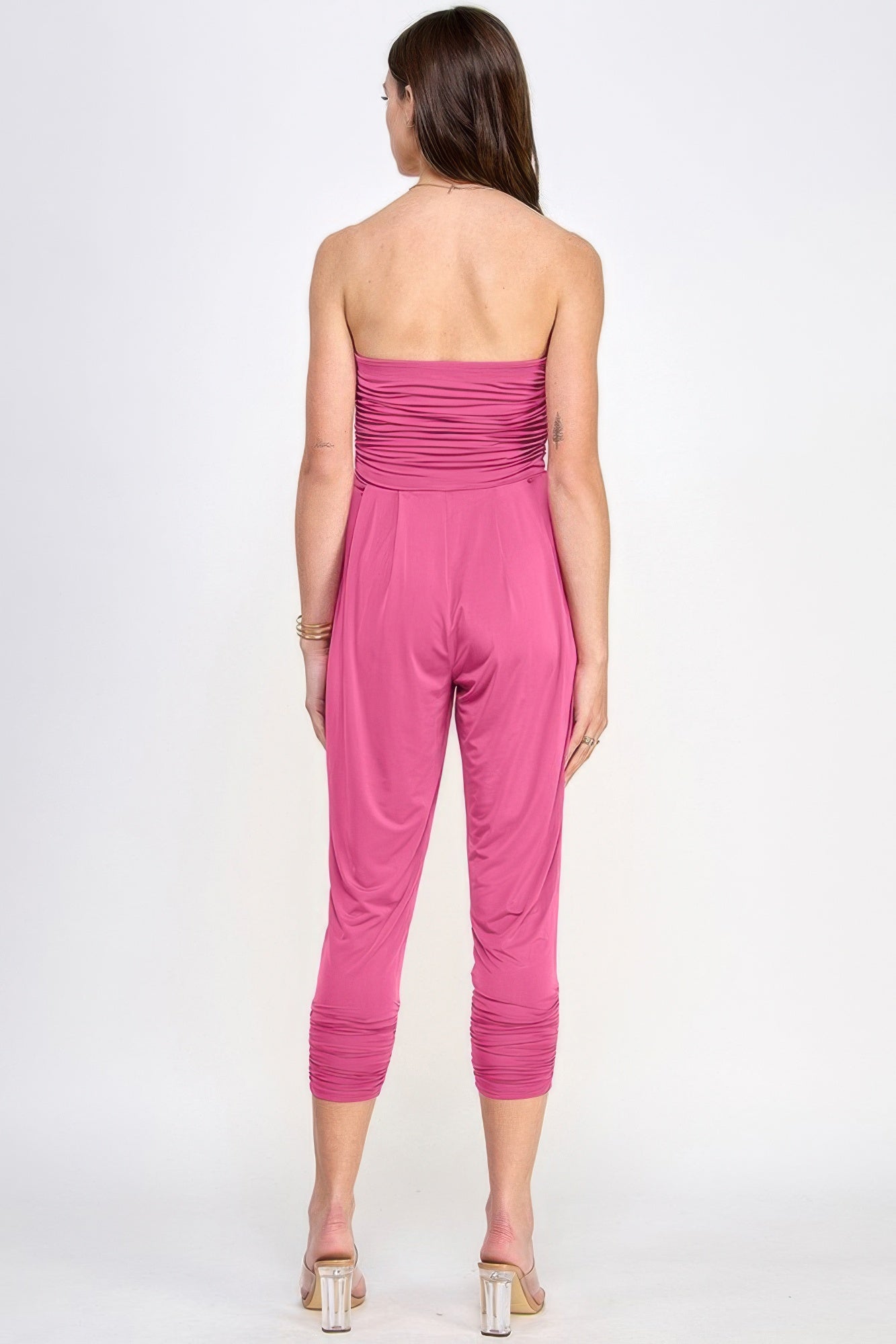 Tube Top W/shirring Jumpsuit - Image 3